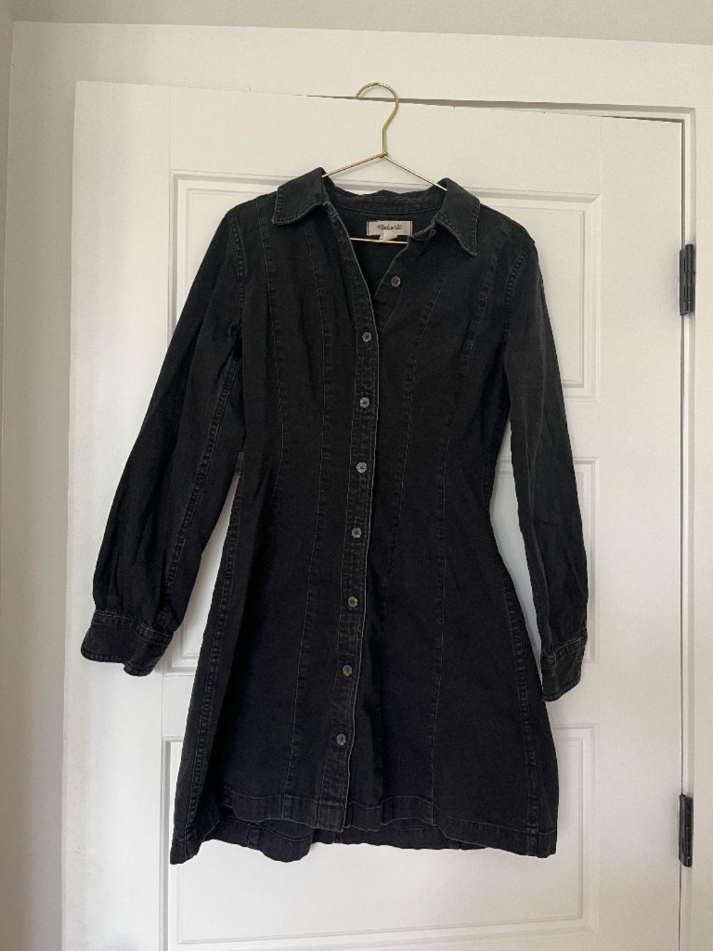 Madewell Black Denim mini dress